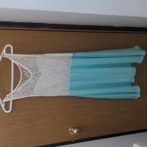 Lace and teal from Simons